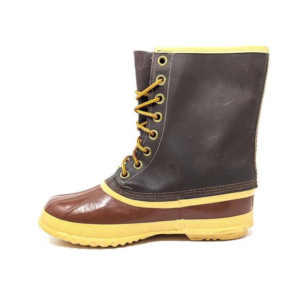 Sorel Arctic Pac Brown and Yellow Lace-Up Boots main image 8